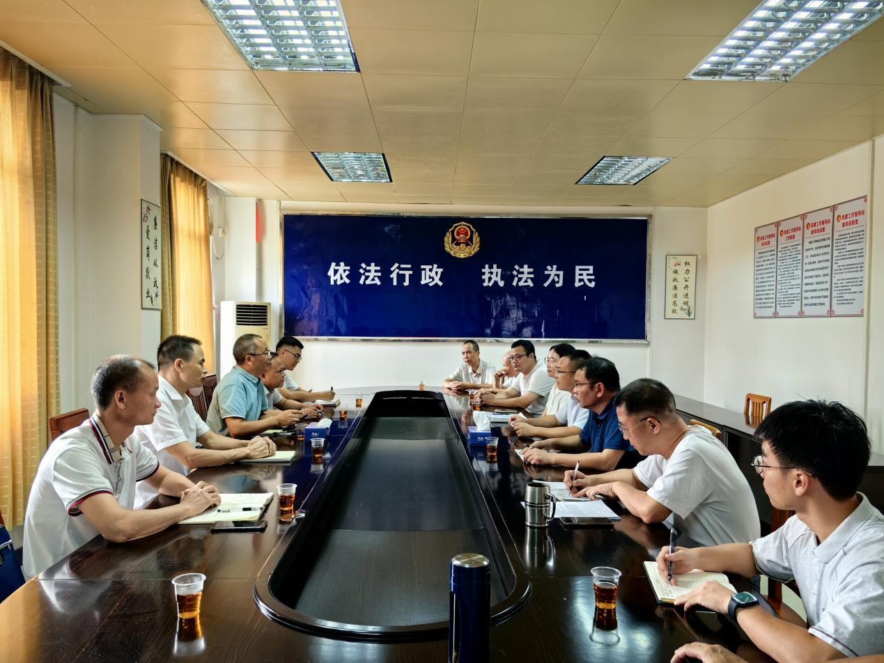 云浮市市场监管局赴博彩娱乐TOP罗城街道开展行政执法对口支持工作调研